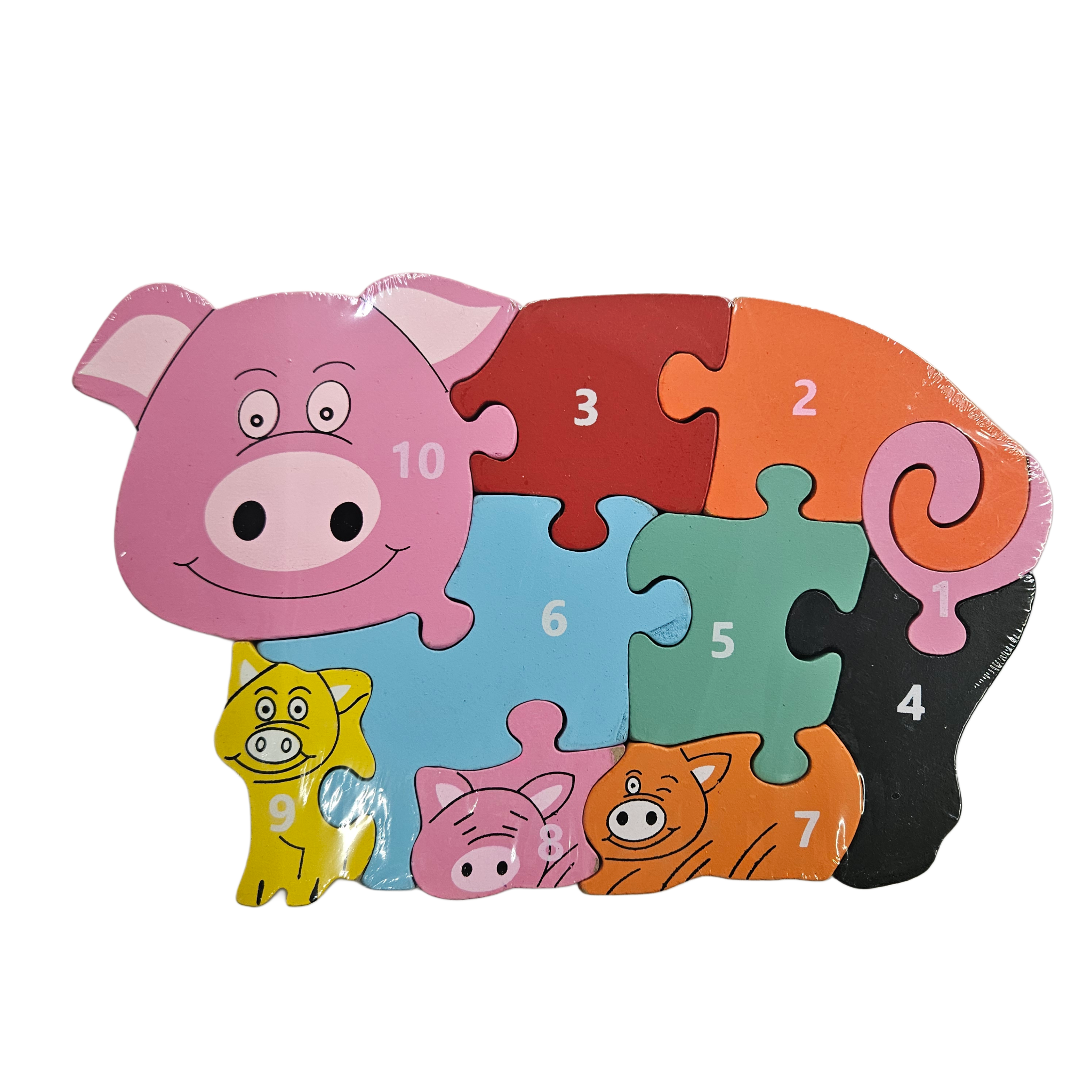 Dřevěné vzdělávací puzzle 