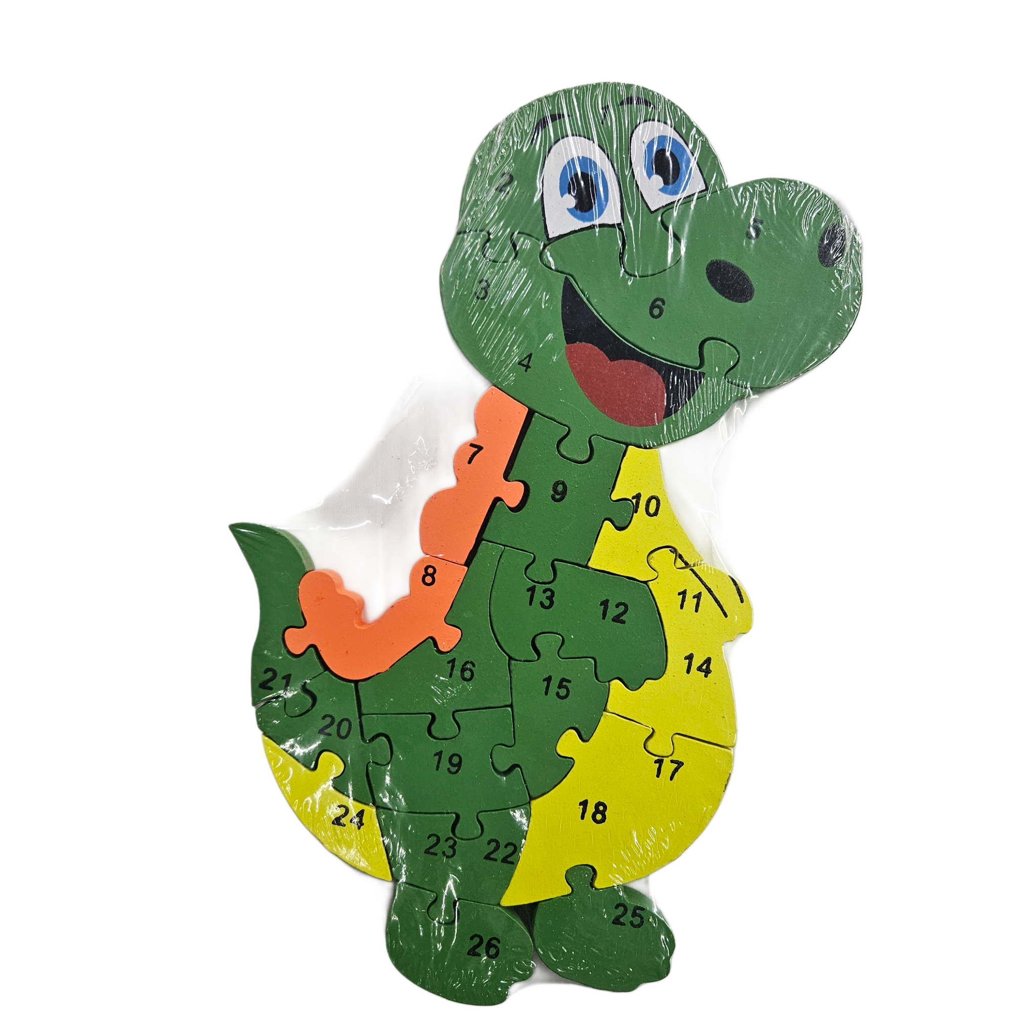 Vzdělávací puzzle/čísla/abeceda - dino 1