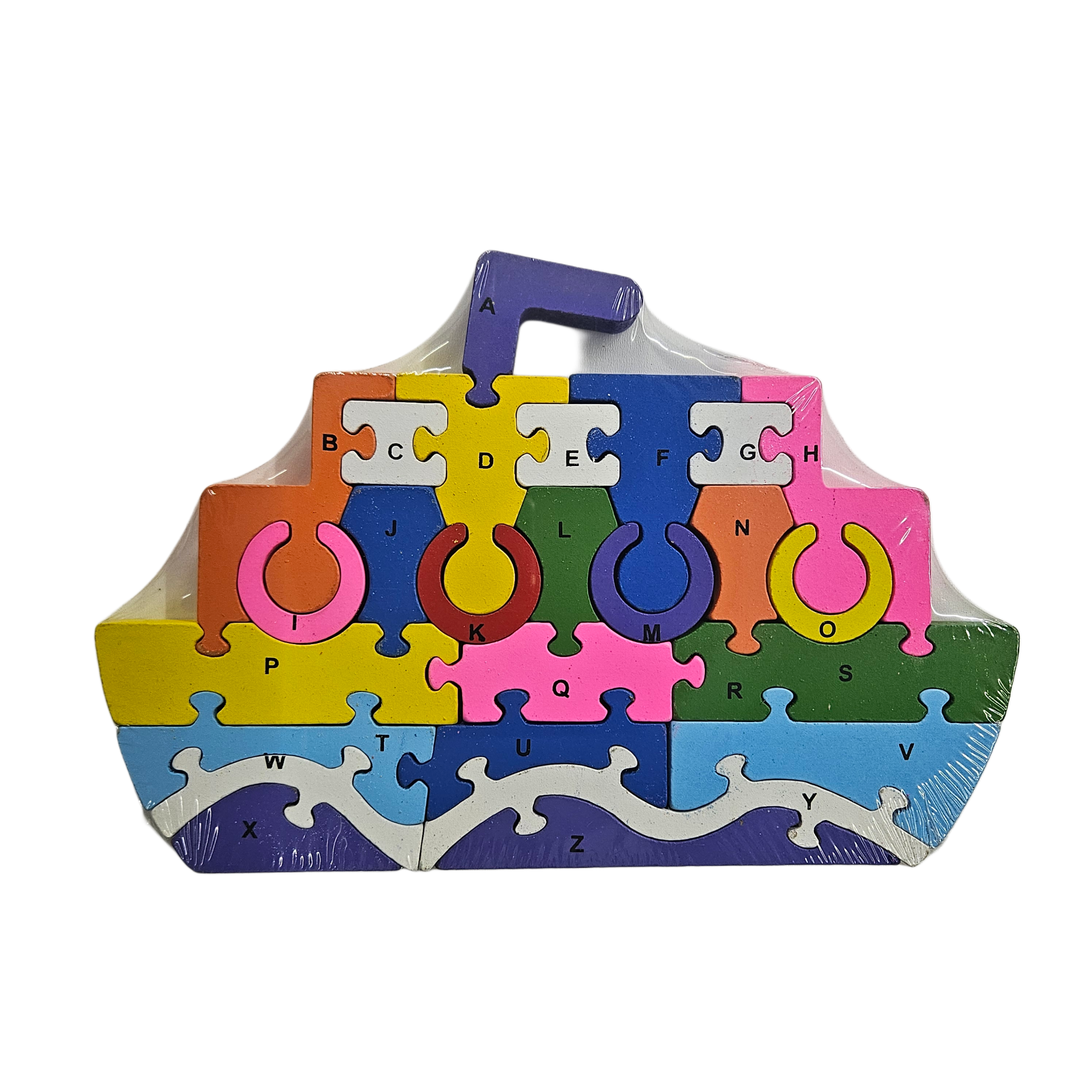 Vzdělávací puzzle/čísla/abeceda - loď
