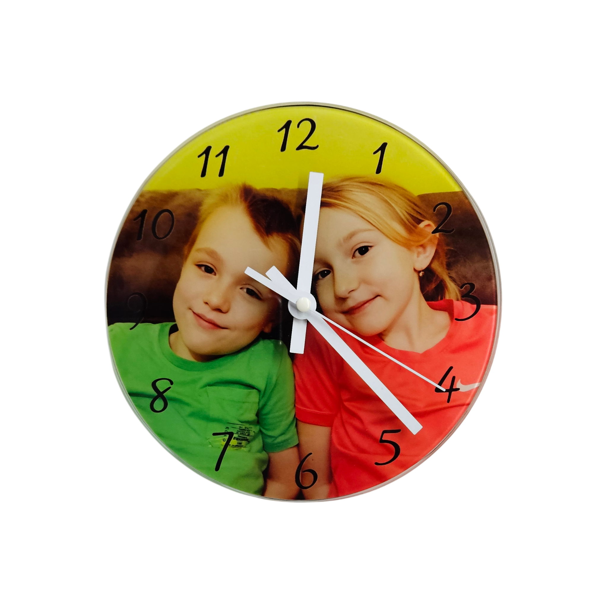 Skleněné hodiny kulaté 20cm