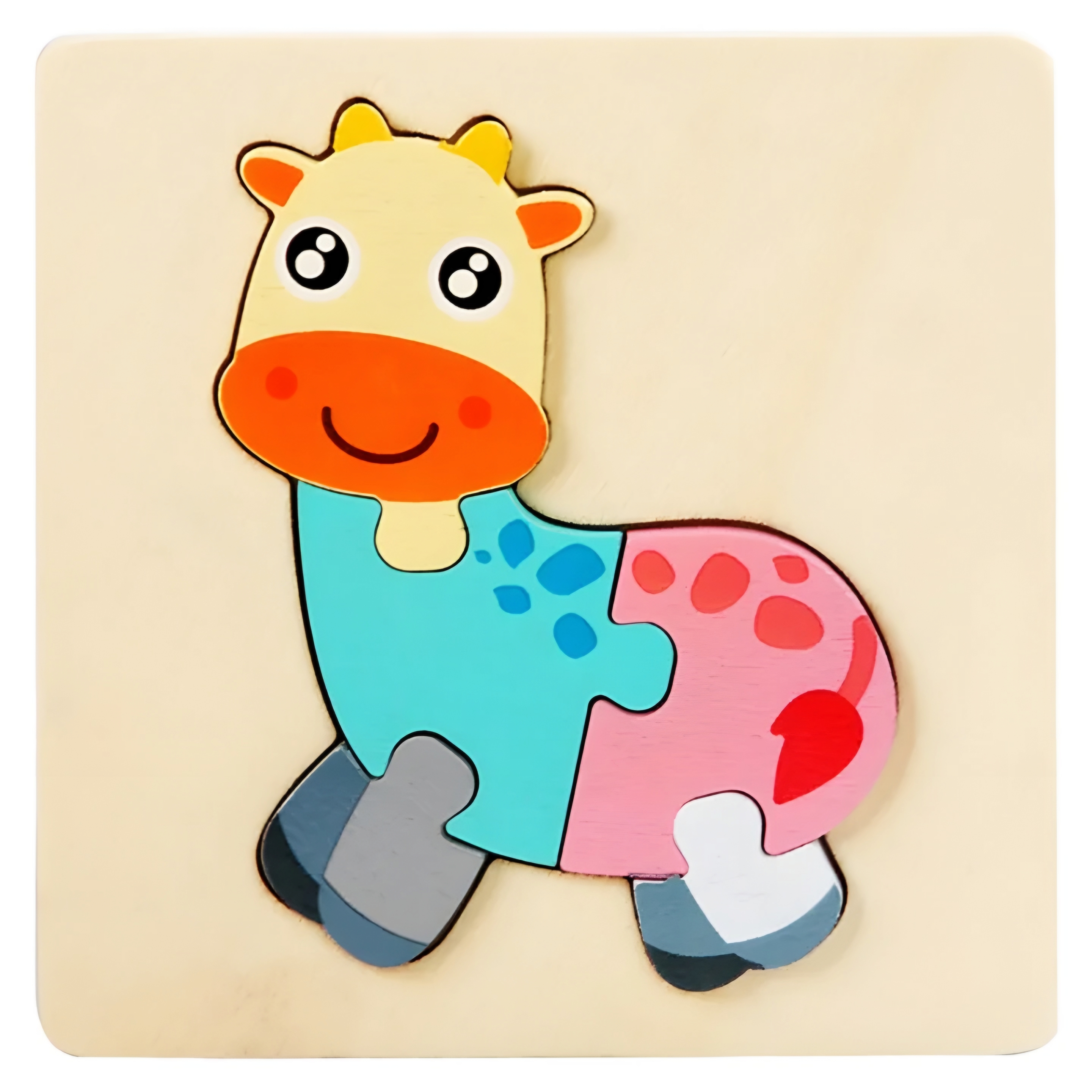 Dřevěné vkládací puzzle / malé 