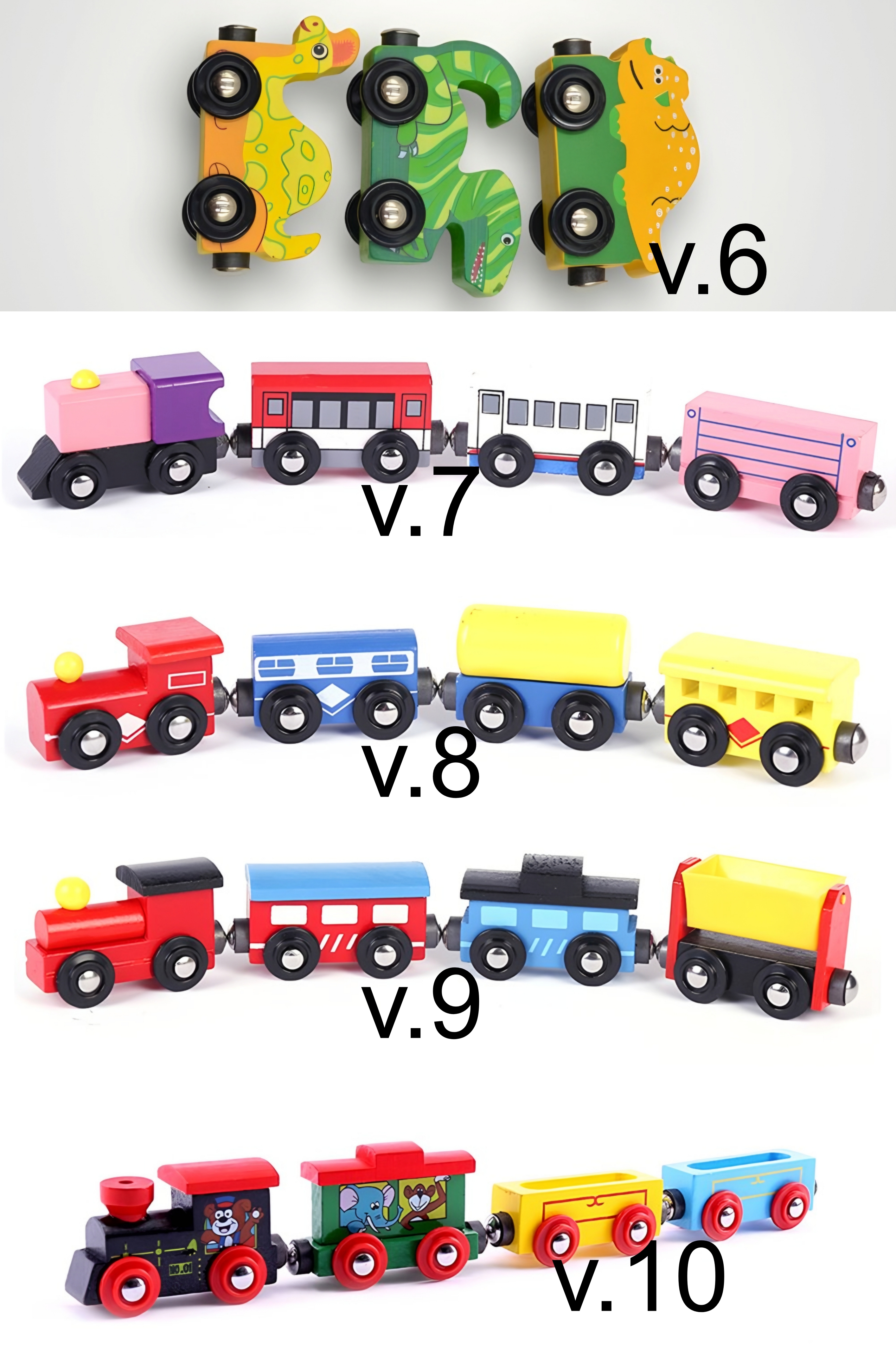 Dřevěný magnetický vláček/mašinka/vagón