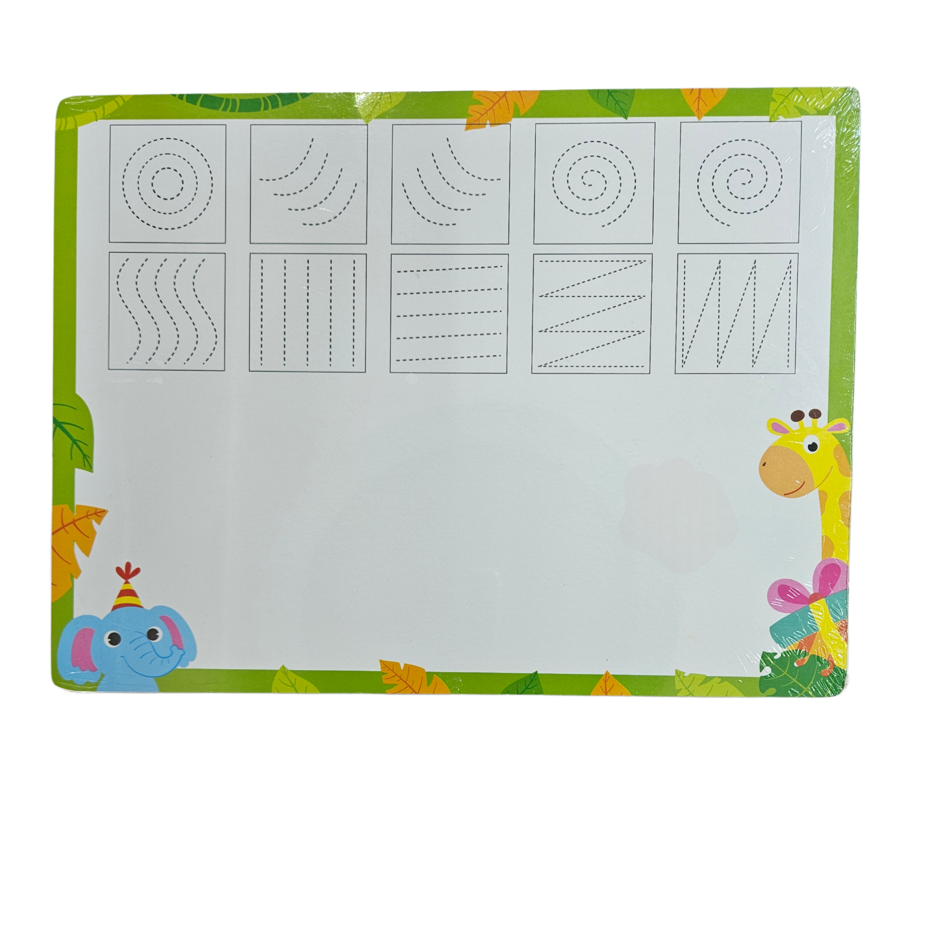 Dřevěné vkládací puzzle - kreslící tabulka /safari 