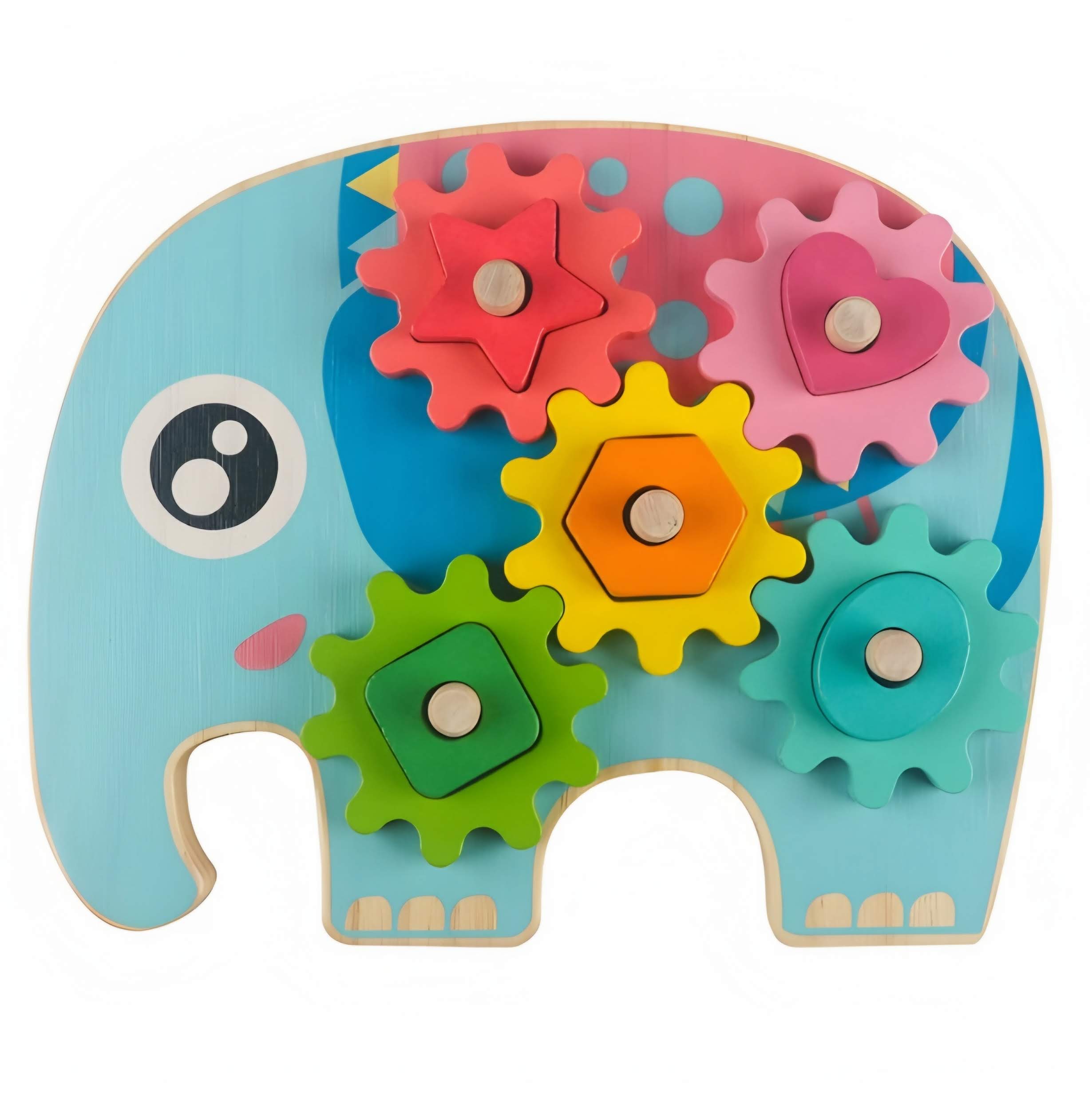 Dřevěná vkládačka sova/slon