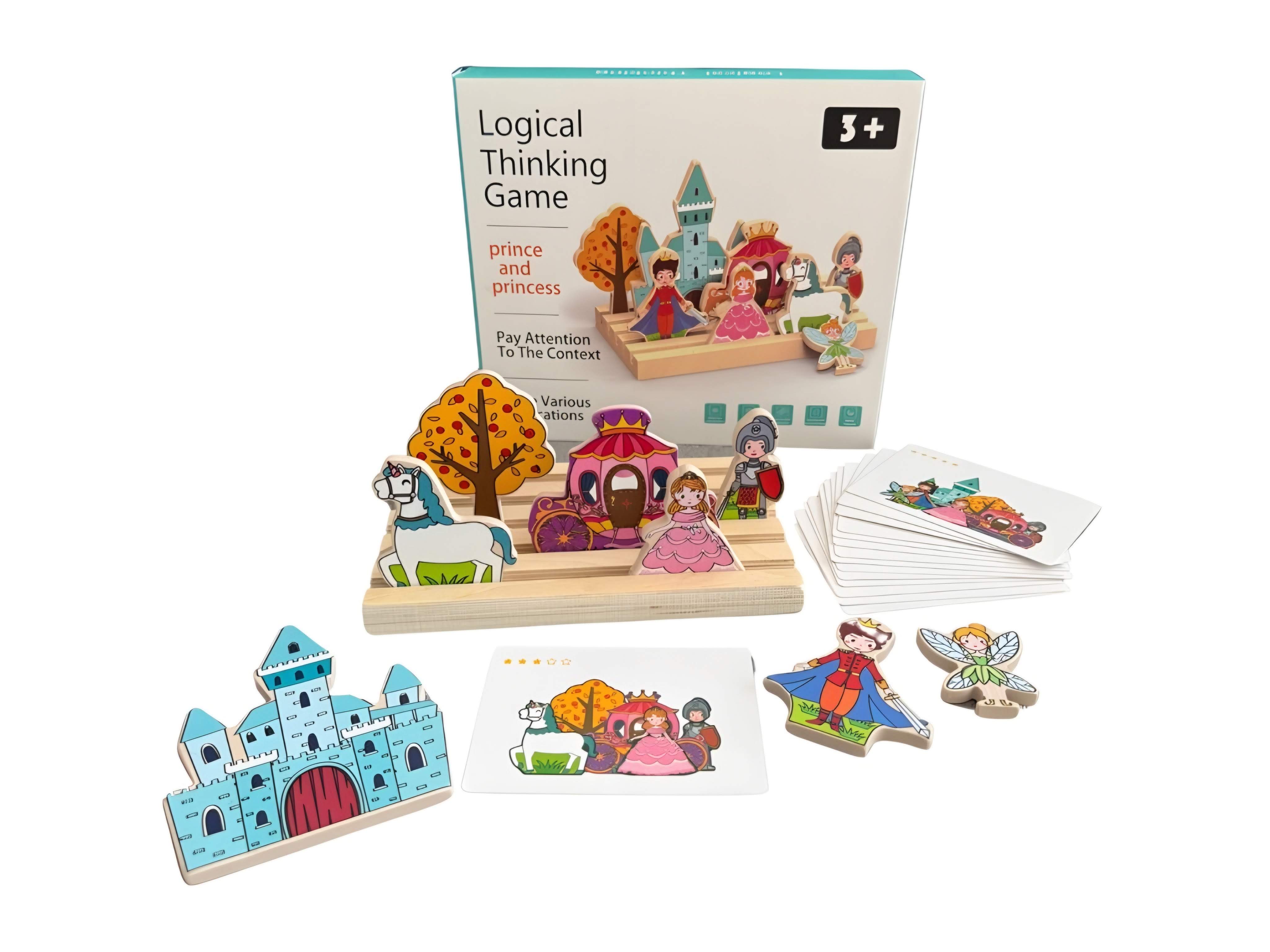 Dřevěná hra před/za