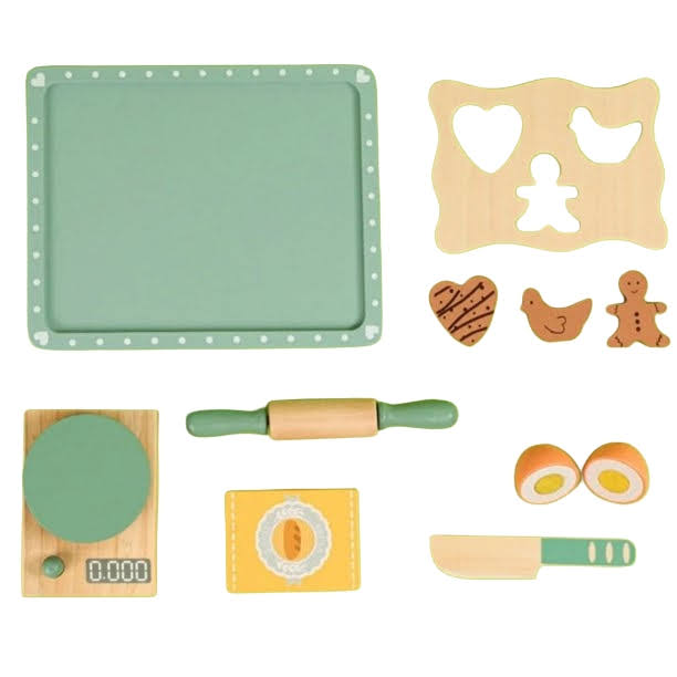 Dřevěná hra pečení sušenek