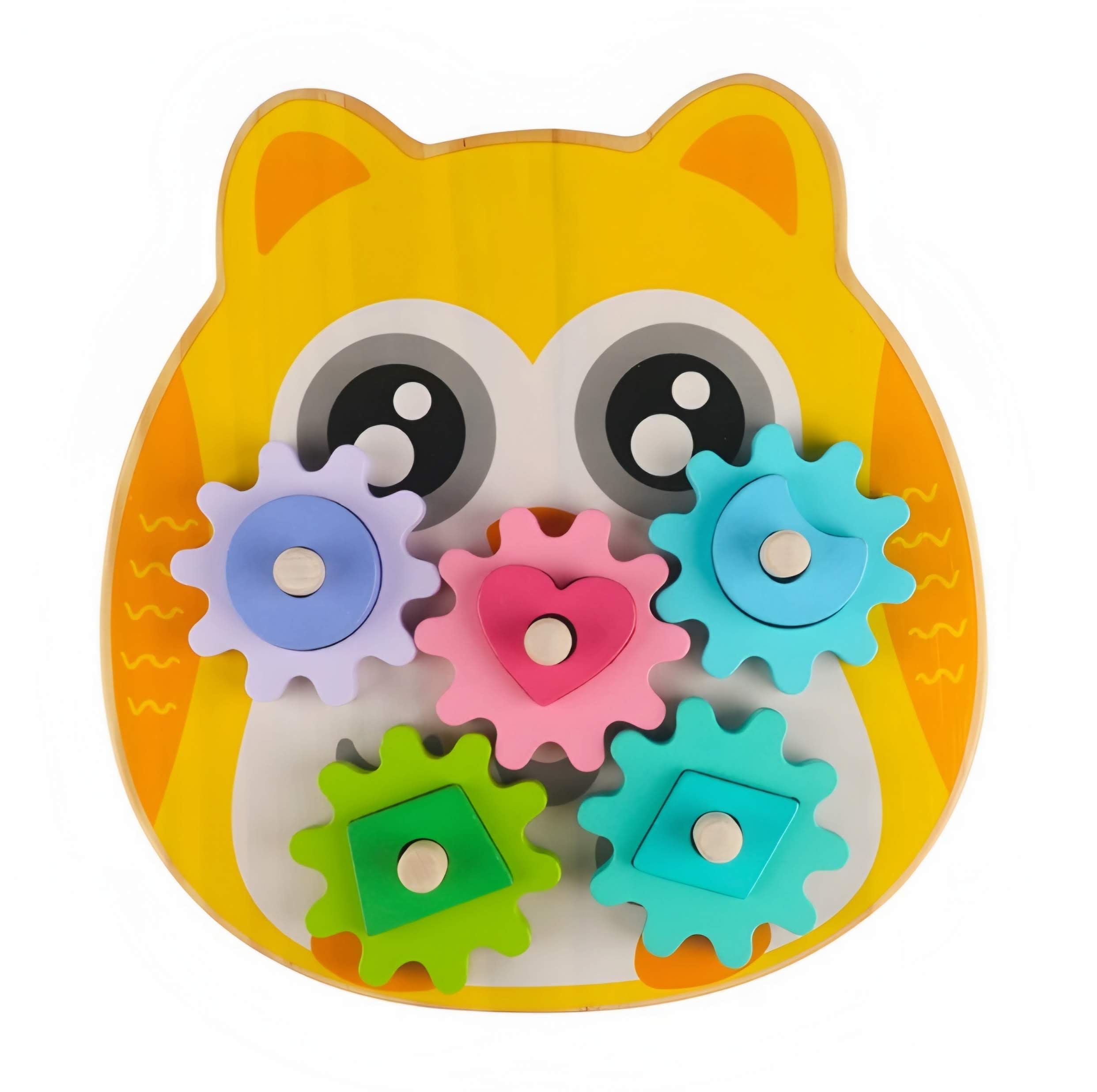 Dřevěná vkládačka sova/slon