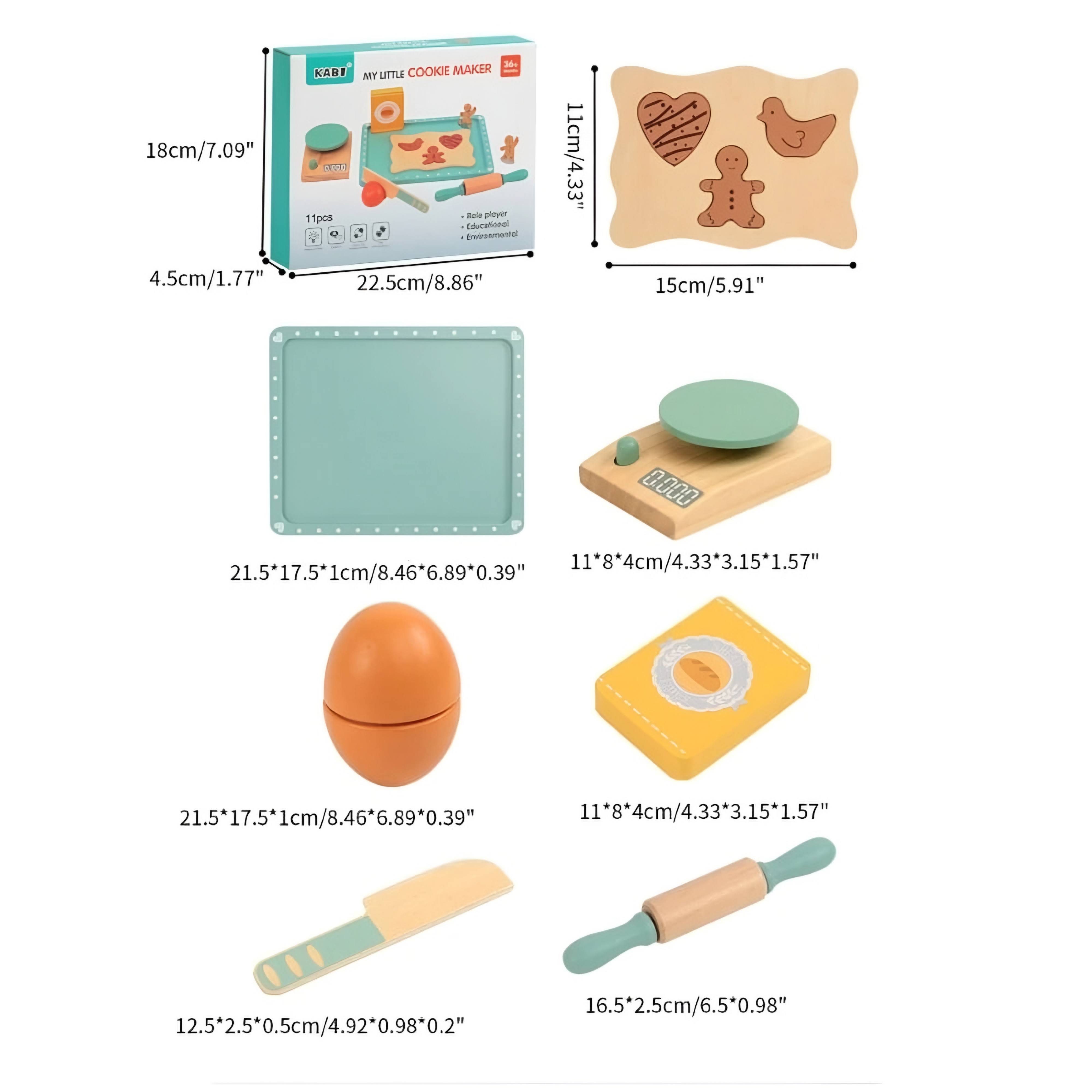 Dřevěná hra pečení sušenek