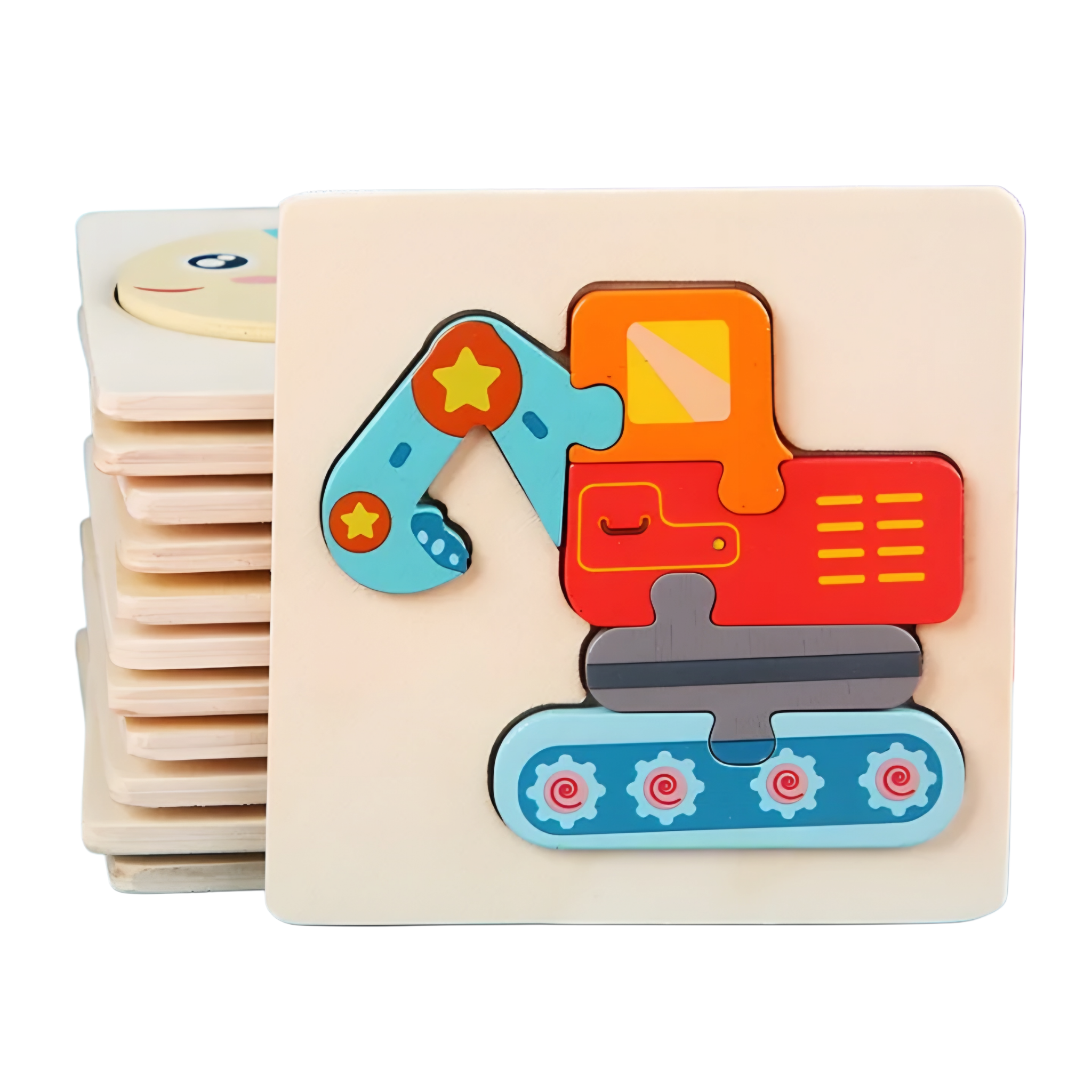 Dřevěné vkládací puzzle / malé 