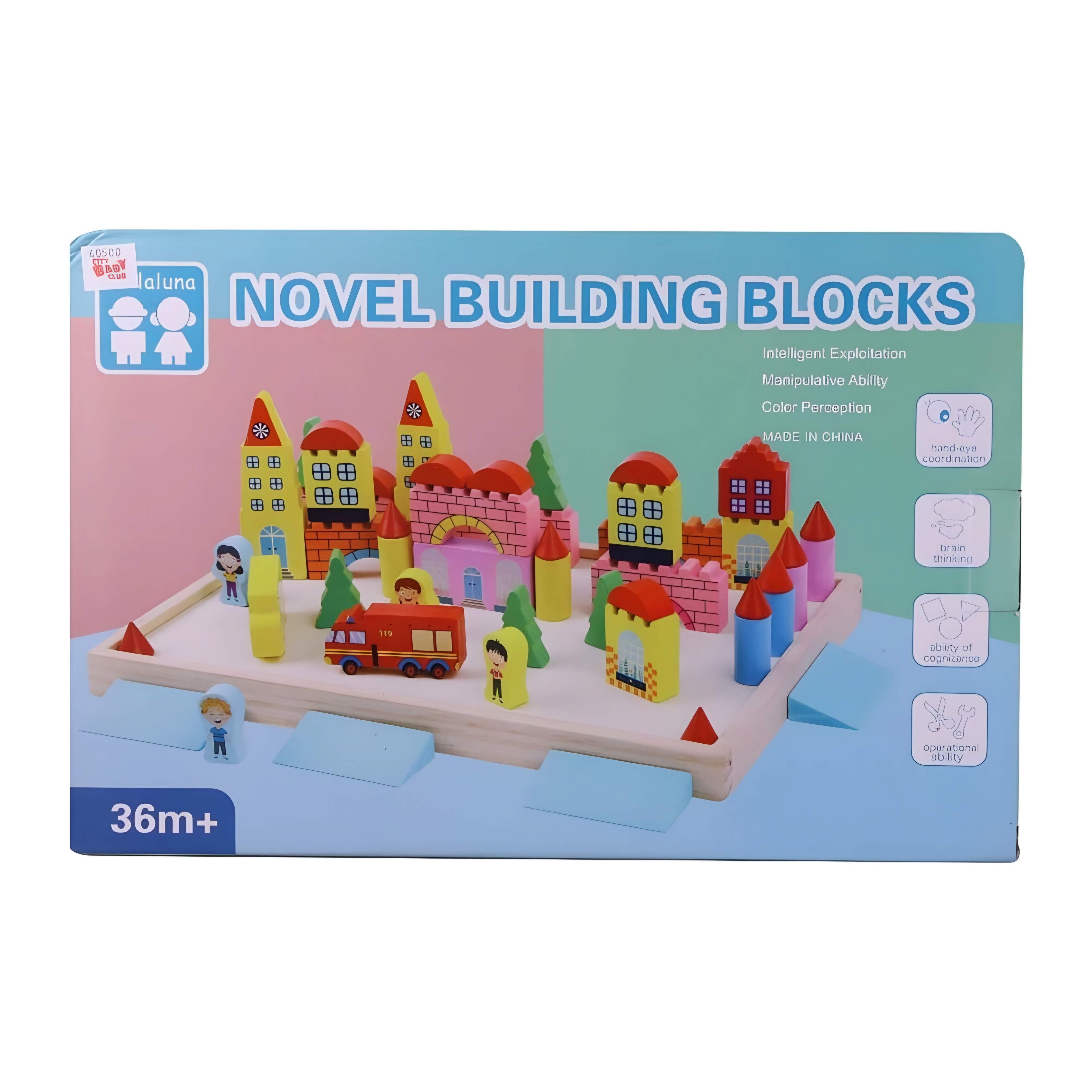 Dřevěné kostky zámek