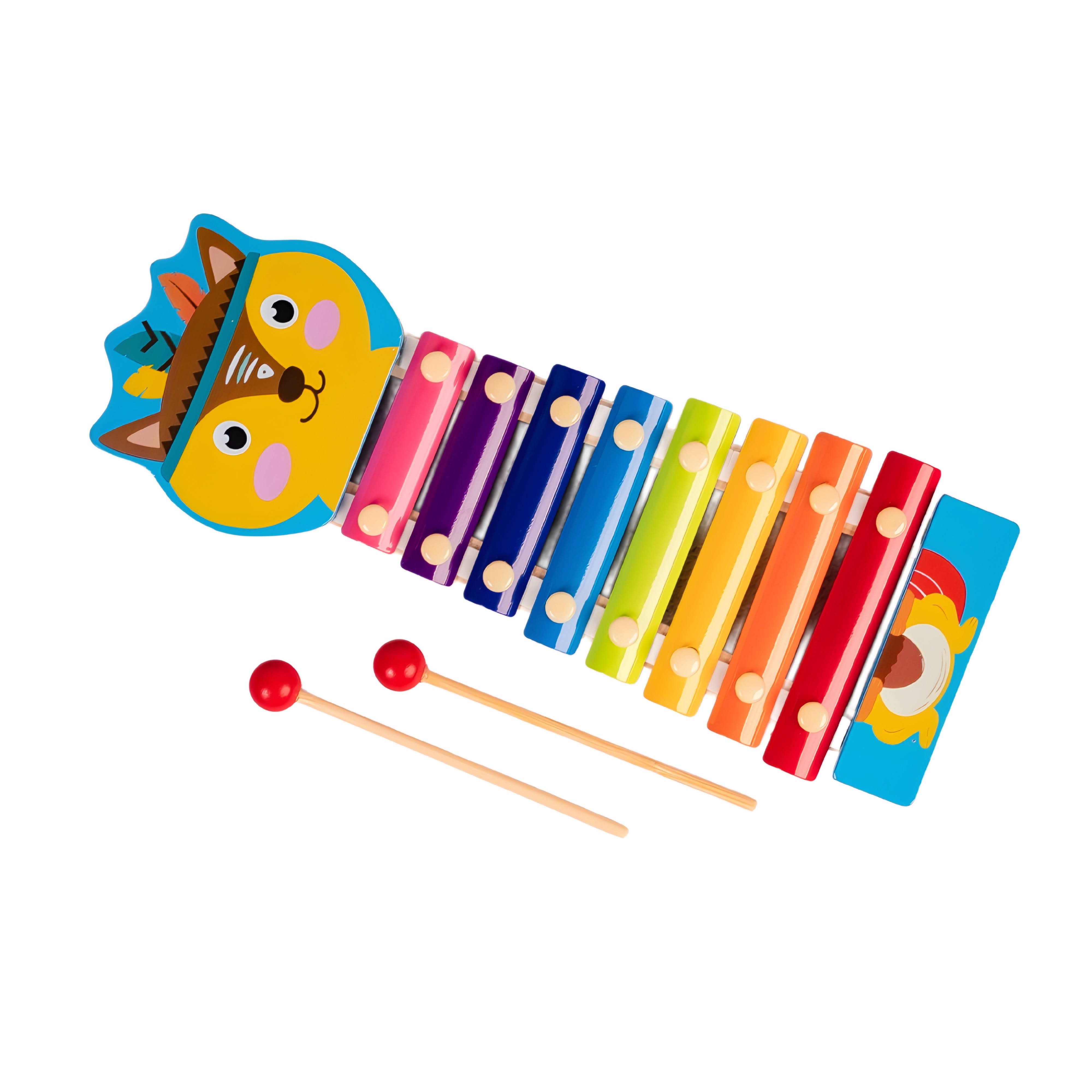 Dřevěný xylofon zvířátka 