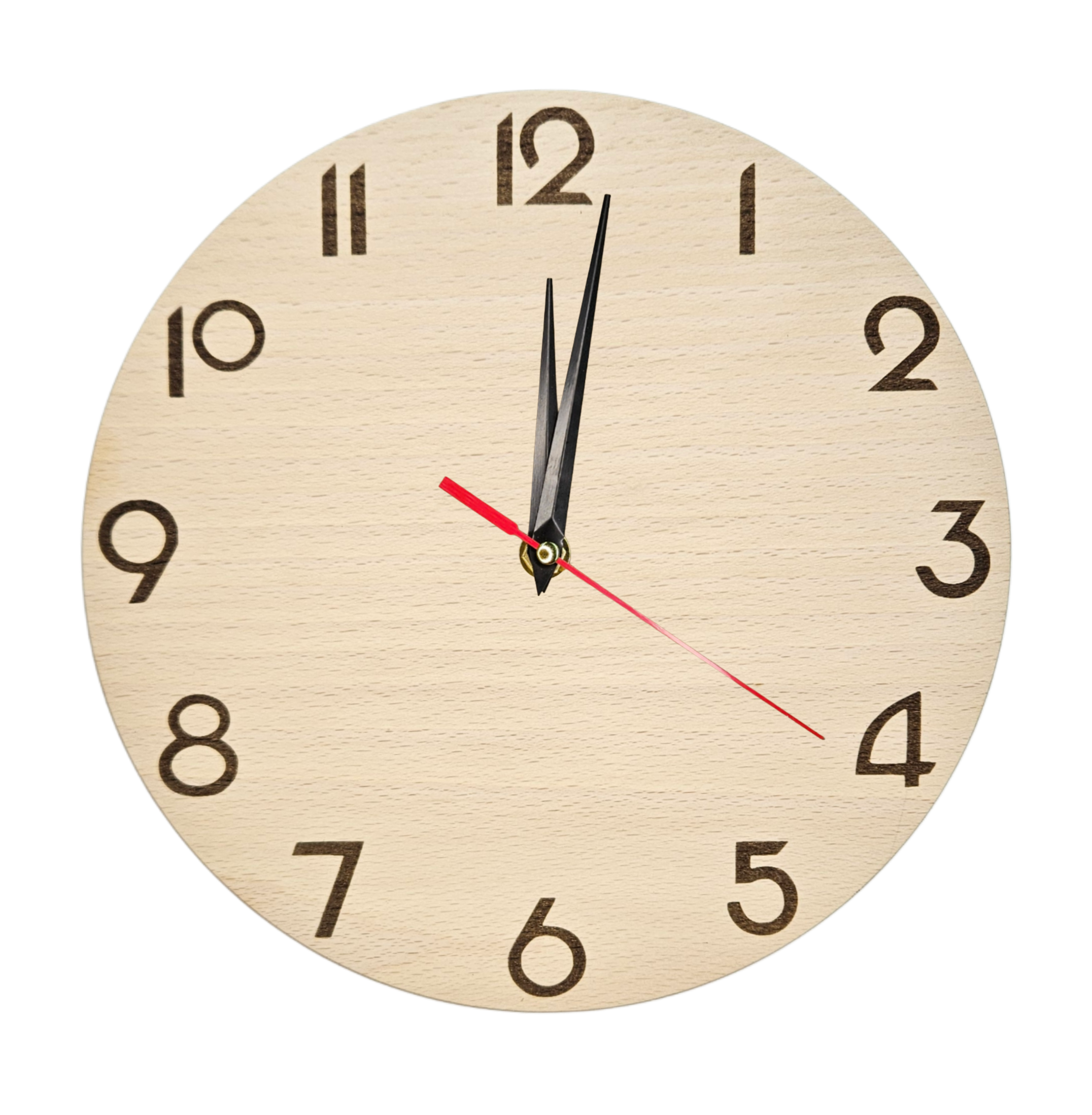 Dřevěné hodiny 24 cm