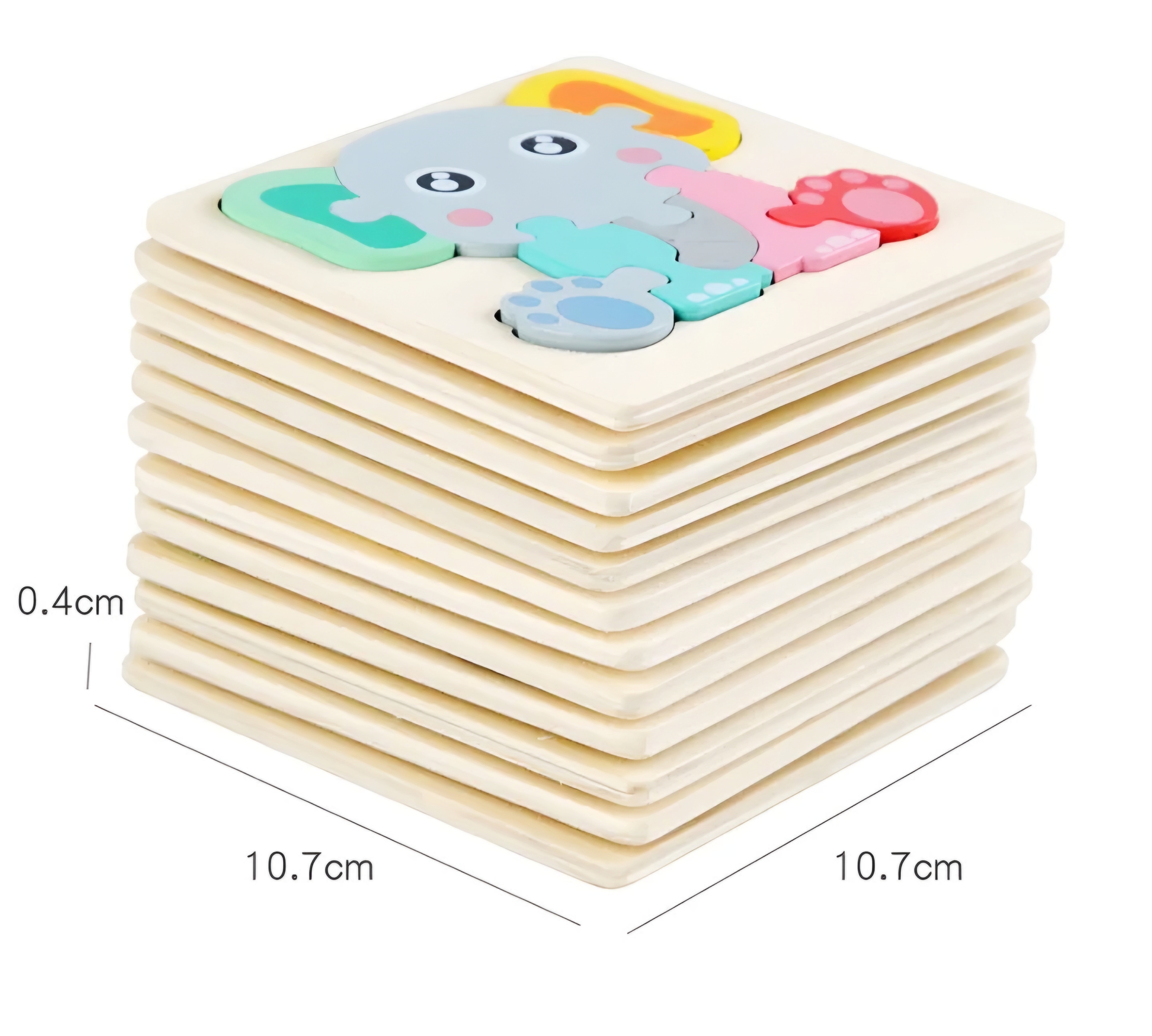 Dřevěné vkládací puzzle / malé 