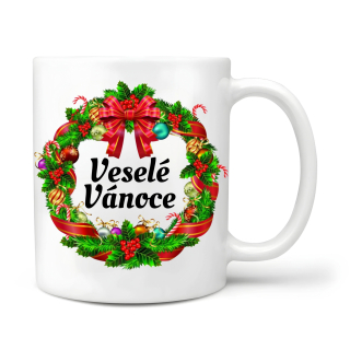 Veselé vánoce věnec