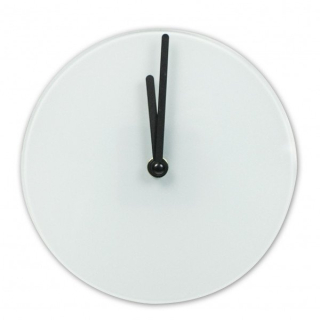 Skleněné hodiny kulaté 20cm