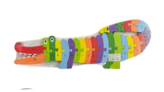 Vzdělávací puzzle/abeceda - krokodýl velký