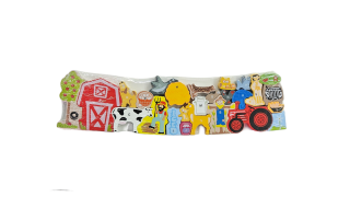 Vzdělávací puzzle/abeceda - farma 