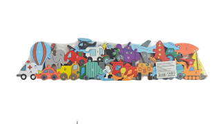 Vzdělávací puzzle/abeceda - dopravní prostředky 