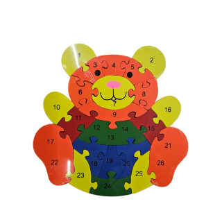 Vzdělávací puzzle/čísla/abeceda - medvídek 