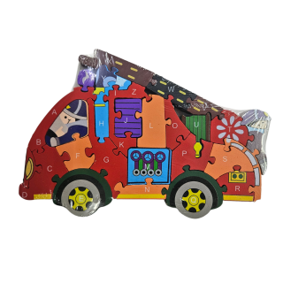 Vzdělávací puzzle/čísla/abeceda - hasiči 
