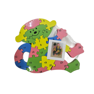 Vzdělávací puzzle/čísla/abeceda - opice 