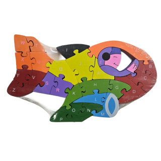 Vzdělávací puzzle/čísla/abeceda - letadlo 