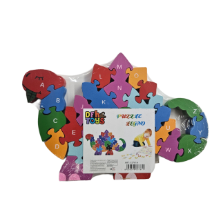 Vzdělávací puzzle/čísla/abeceda - dino 2