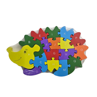 Vzdělávací puzzle/čísla/abeceda - ježek 