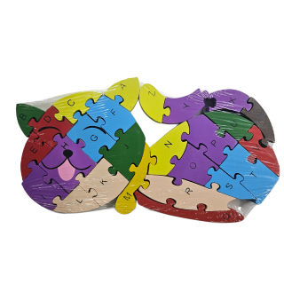 Vzdělávací puzzle/čísla/abeceda - kočka 