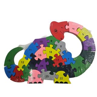 Vzdělávací puzzle/čísla/abeceda - dino 3
