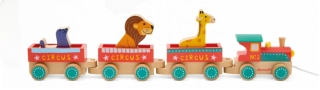 Dřevěný vlak / cirkus