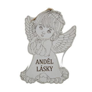 Cedulka anděl lásky 
